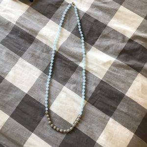 Blue and silver necklace